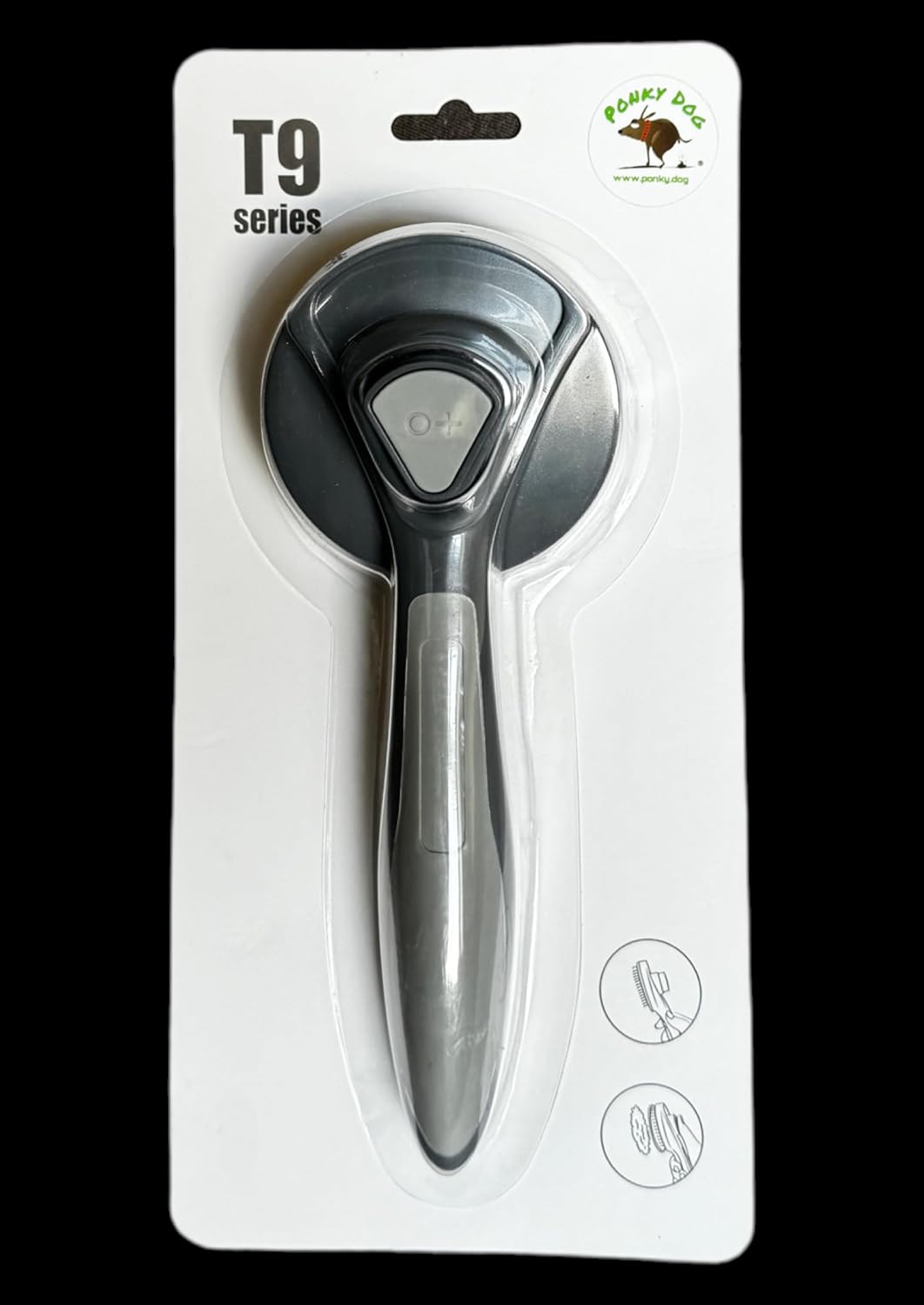 De-shedding dog brush in packet